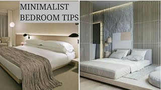 MINIMALIST BEDROOM TIPS/How to create a perfect minimalist bedroom.