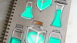 Potion bottle sketches