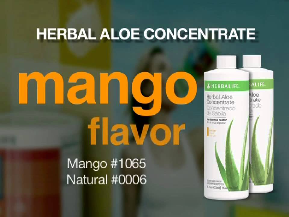 Aloe, Concentrado sabor Mango Sabila Luigi Gratton Herbalife YouTube