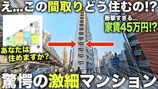 【珍物件】え...なにこれ！？家賃45万円の高級物件で激細の理由が内見してみると納得できた件
