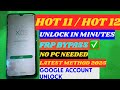 All Infinix Hot 11 Play & Hot 12 Play FRP Bypass — Google Account Unlock Without PC 2025 Update