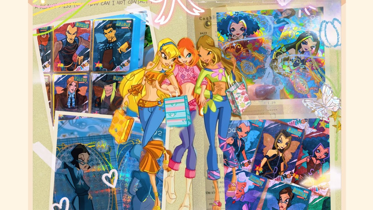 РАСПАКОВКА💙карточки winx2024 показываю биндер💫