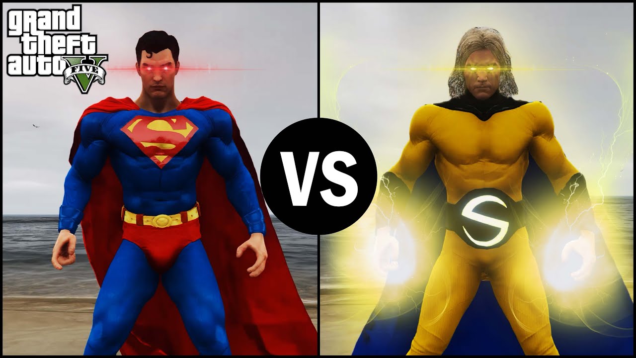 GTA 5 - Superman VS Sentry | Epic Gods Battle! (Marvel vs DC) - YouTube