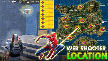 Spider Man Web Shooter All Location BGMI // Web Shooter All Location Spider Man Mode BGMI (BGMI) 1.8