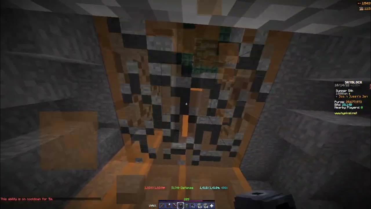 Hypixel Skyblock amber armadillo mining ASMR YouTube