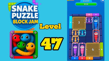 Snake puzzle block jam level 47 solution walkthrough 
