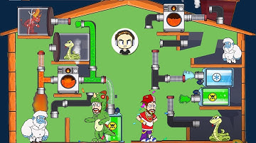 Level 177 -197 Home Pipe rescue -water puzzle gameplay | Pull the Pin | Challenge | IOS Game