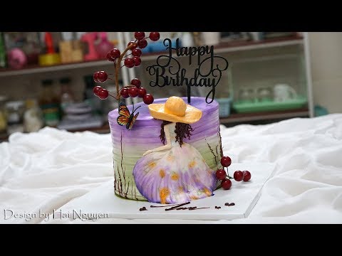 Hướng dẫn trang trí bánh sinh nhật vẽ hình nghệ thuật - Decorate Cake art | Foci
