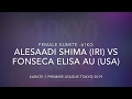 Karate 1 premier league female kumite 61kg alesaadi shima iri vs fonseca elisa au usa