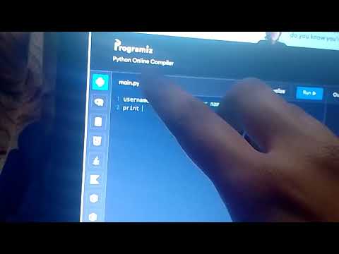 Python program to take input from the user and print your name on the screen.
