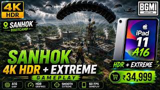 iPad 11 A16 BGMI Graphics Test ( HDR + EXTREME ) | PUBG Mobile Gaming 2026 | Best 60Fps iPad in 2026