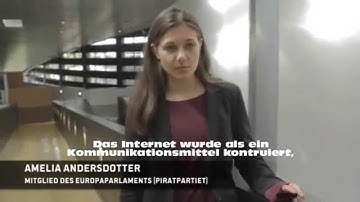 Statement Amelia Andersdotter (deutsche Untertitel)