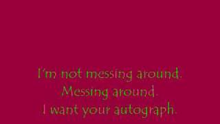 Video thumbnail of "Sick Of Sarah ~ Autograph *LYRICS*"