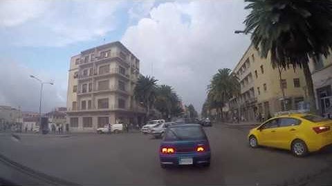 Asmara city drive - Asmara, Eritrea 2017