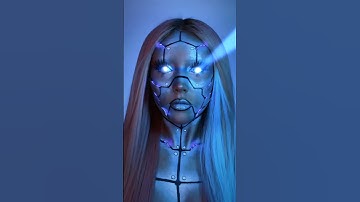 How may I assist you 🤖 #halloween2024 #robot #robotmakeup #halloweenmakeuplook #facepaints #makeup