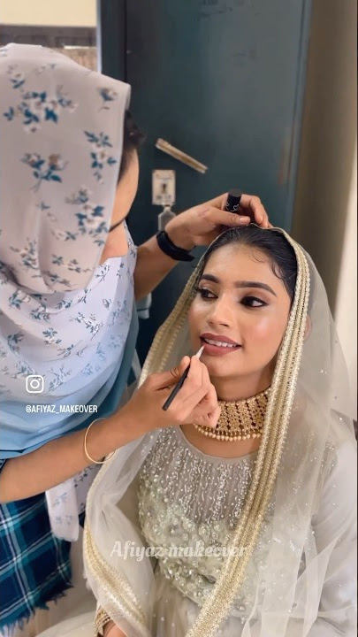 Bride jifana on her nikkah day #trending #beautifulbride #makeup #shortsvideo