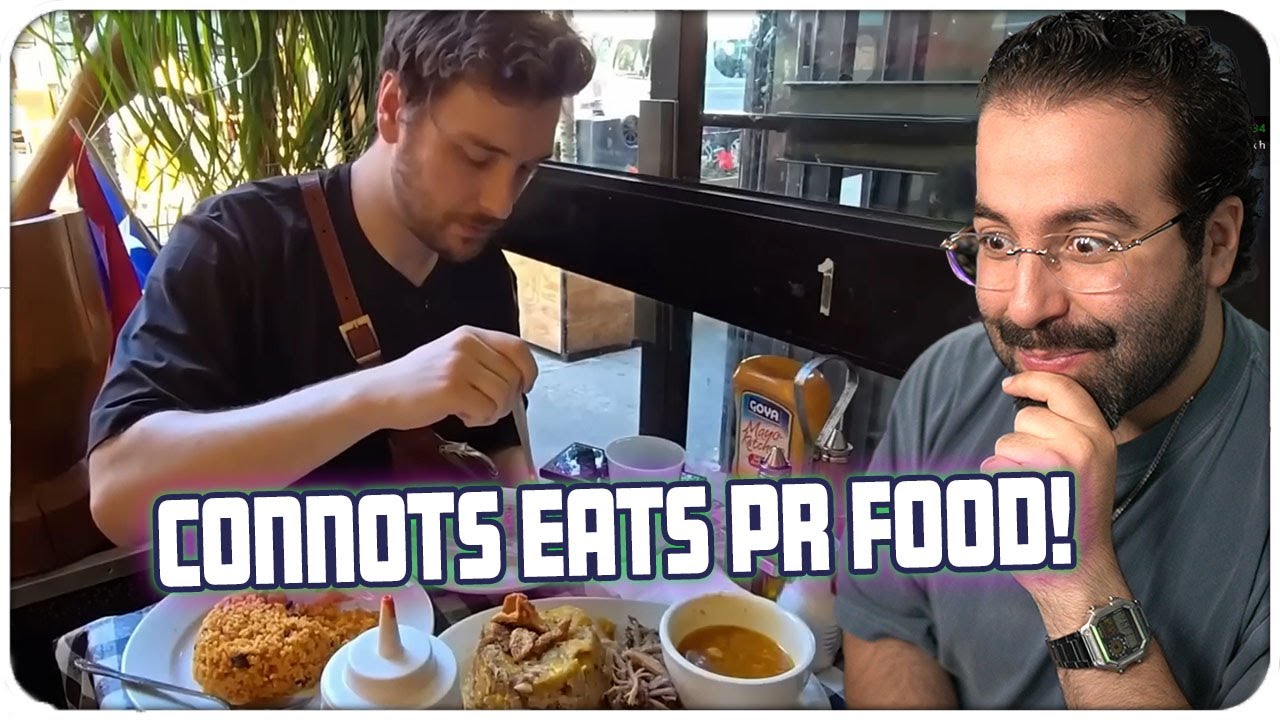 Reacting to Connor Eating Puerto Rican Food For The First Time