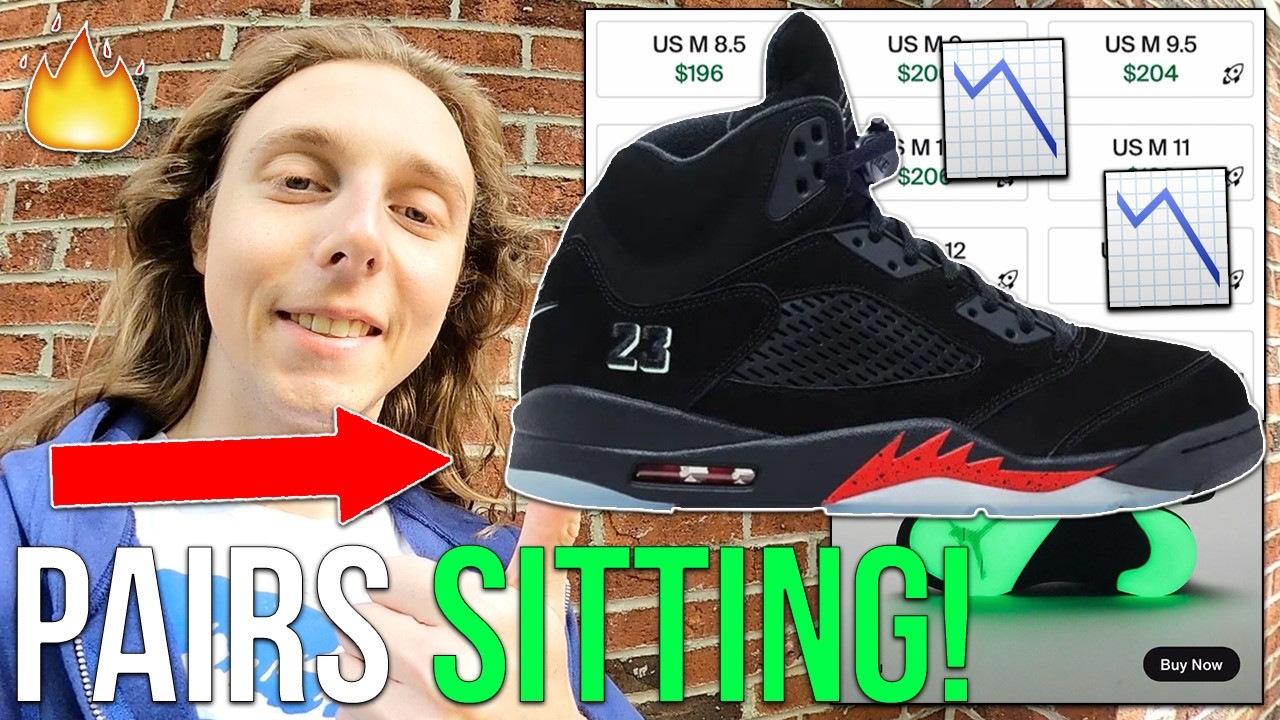 PAIRS SITTING👀! HALLOWEEN AIR JORDAN 5 DROPPED TODAY🔥! (RESELL MARKET DONE📉?)