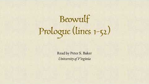 Beowulf Prologue (lines 1-52)