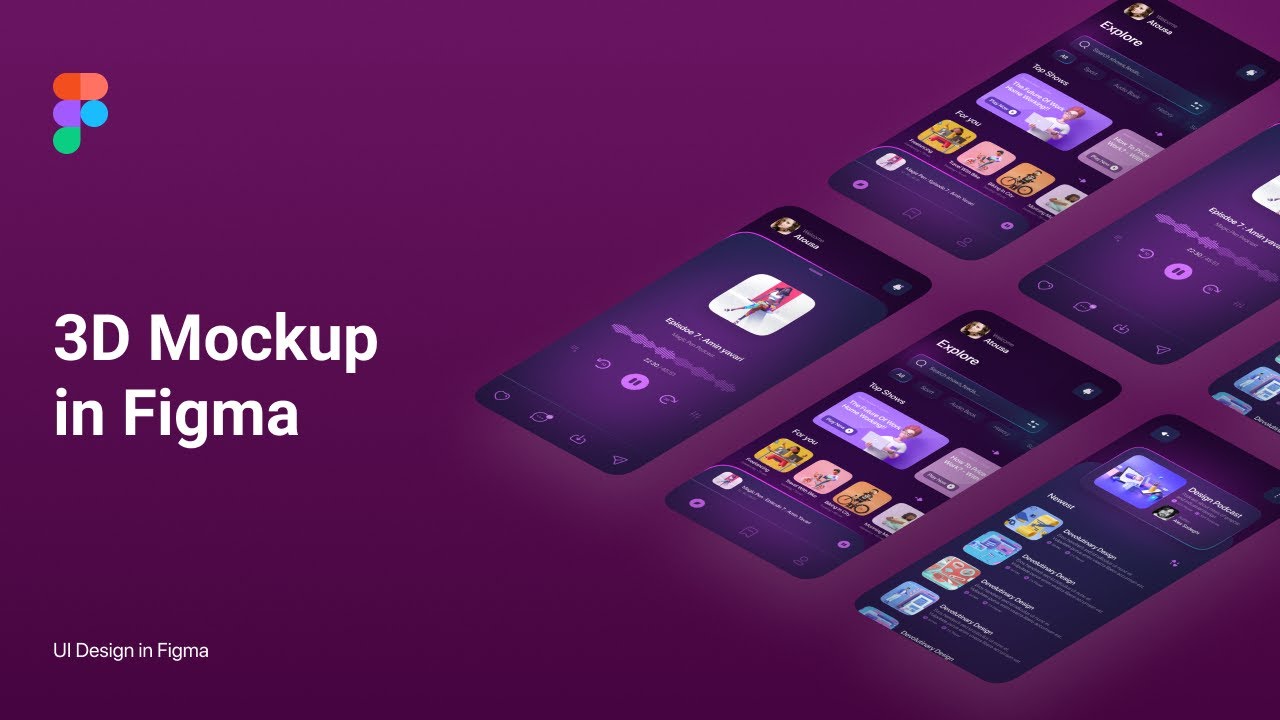 New Update How to Create 3D Mockup in Figma | UI Design Tutorial