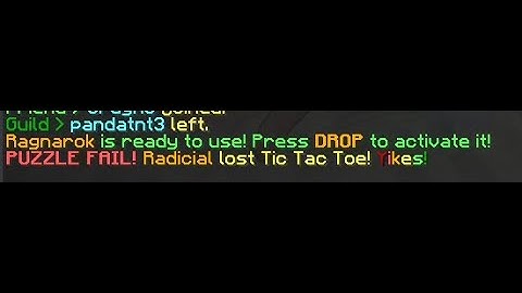 Failed the tic tac toe . Yikes!!! (Hypixel Skyblock)