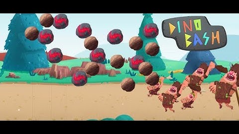 Dino Bash- Squishing Cavemen With Boulder !! (Level 23)