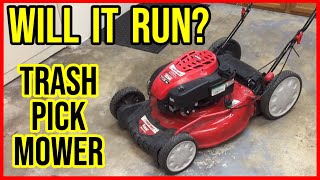 Troy Bilt TB360 Broken Trash Pick Lawn Mower Wont Run, Can we Fix it and Make it Run?
