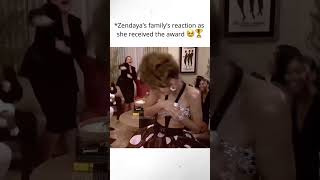 Zendayas Familys Reaction As She Received The Award