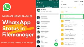 How to send whatsapp status to gallery directly without any app| whatsapp tips and tricks screenshot 1