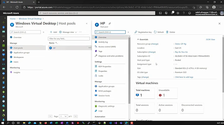6.0 Demo 6 Task 0; Remove Host pool resources