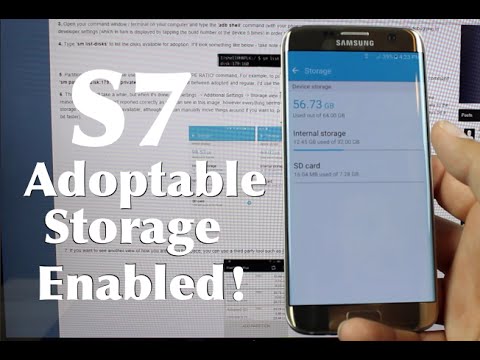 How To Enable Adoptable Storage Galaxy S7 / S7 Edge! or Any Android