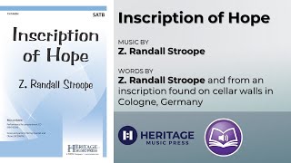 Inscription of Hope (SATB) | Z. Randall Stroope