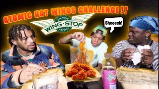 EXTREMELY HOT 🔥🔥 ATOMIC HOT WINGS | WING STOP CHALLENGE(2021)
