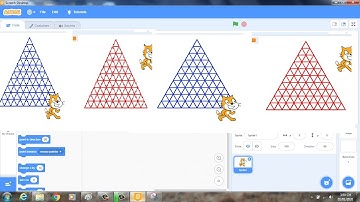 🔴Hướng Dẫn Cách Vẽ Tam Giác Liền Nhau Dùng Scratch|VĐD