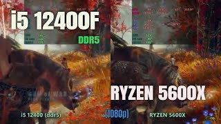 i5 12400 ddr5 vs Ryzen 5 5600x