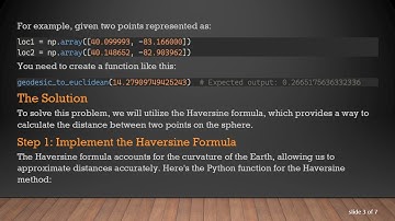 Converting Geodesic Distance to Euclidean Distance Between GPS Coordinates in Python