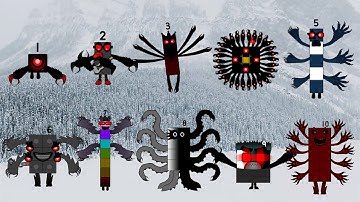 Looking Uncannyblocks band but MONSTERS (1-10) New my band version remix | Infinity Cool Sounds!