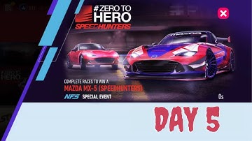 Need For Speed: No Limits | Mazda MX 5 (Zero to Hero Speedhunters - Day 5 | Focus)
