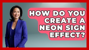How Do You Create A Neon Sign Effect? - Graphic Design Nerd