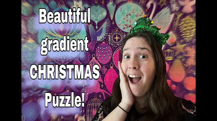 Building the CHRISTMAS CORNUCOPIA gradient puzzle by ELENA ESSEX