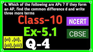 ex 5.1 q 4 class 10 (vi),(xi),(xii),(xiii) maths | Chapter 5 | AP | NCERT | CBSE