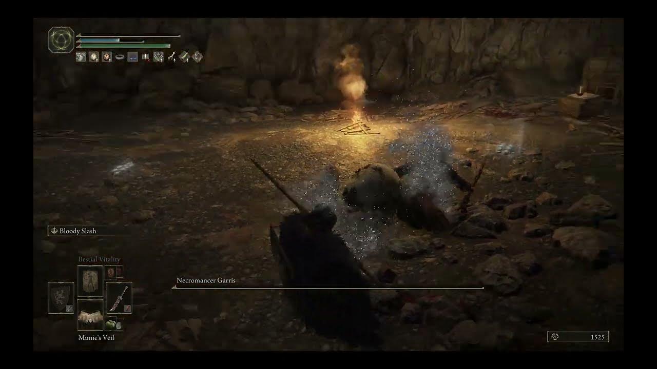 ELDEN RING Necromancer Garris (Sage's Cave) Boss Fight (Solo) YouTube