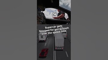 He got pulled over for going 1 mph above the speed limit 😳 #speeding  #pulledover #shorts