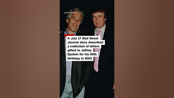 Trump responds to report about Epstein birthday letter
