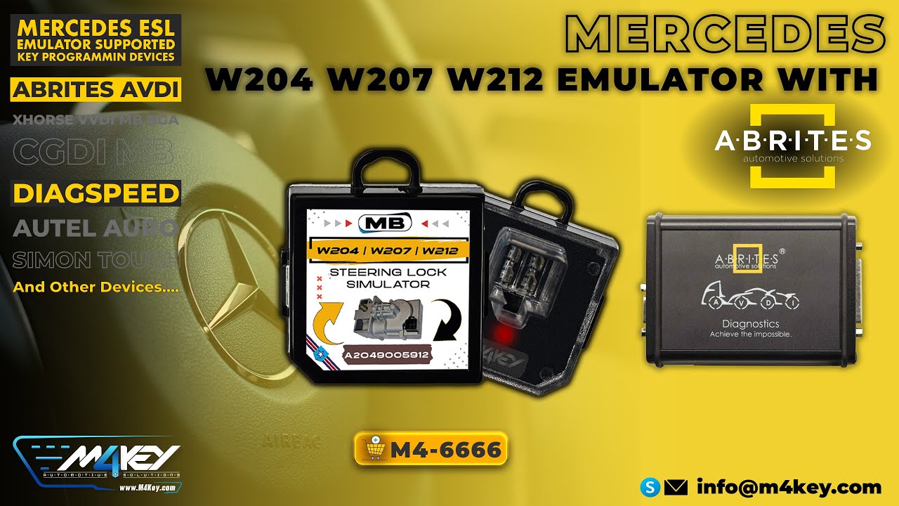 MB W204 W207 W212 ELV ESL Steering Lock Emulator