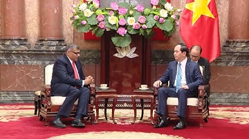 Chủ tịch nước Trần Đại Quang tiếp Chánh án Tòa án Tối cao Singapore Sundaresh Menon