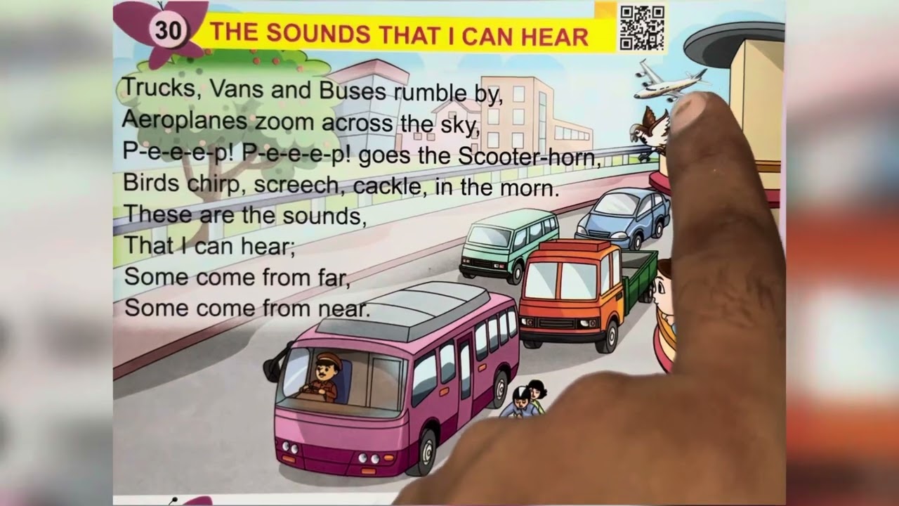 The Sounds That I Can Hear | Nursery Rhymes | English Rhymes | Poem