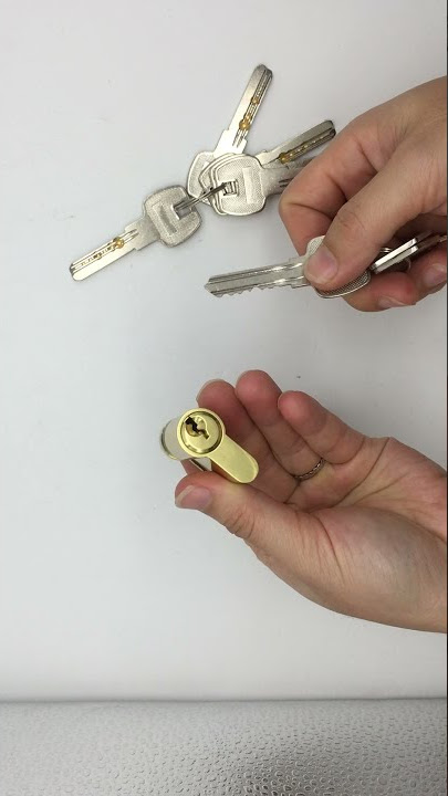 45mm Golden Or AC Brass Euro Profile Single Side Door Lock Cylinder