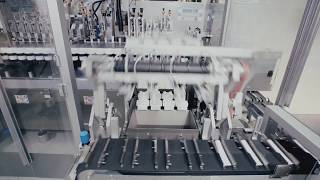 IWK Flexible Tube Filling Line - TZ Tube Unloader // In-Line Checkweighing // FP 64-2 Tube Filler