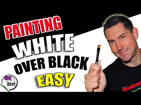 How to Paint White Over Black - Easy